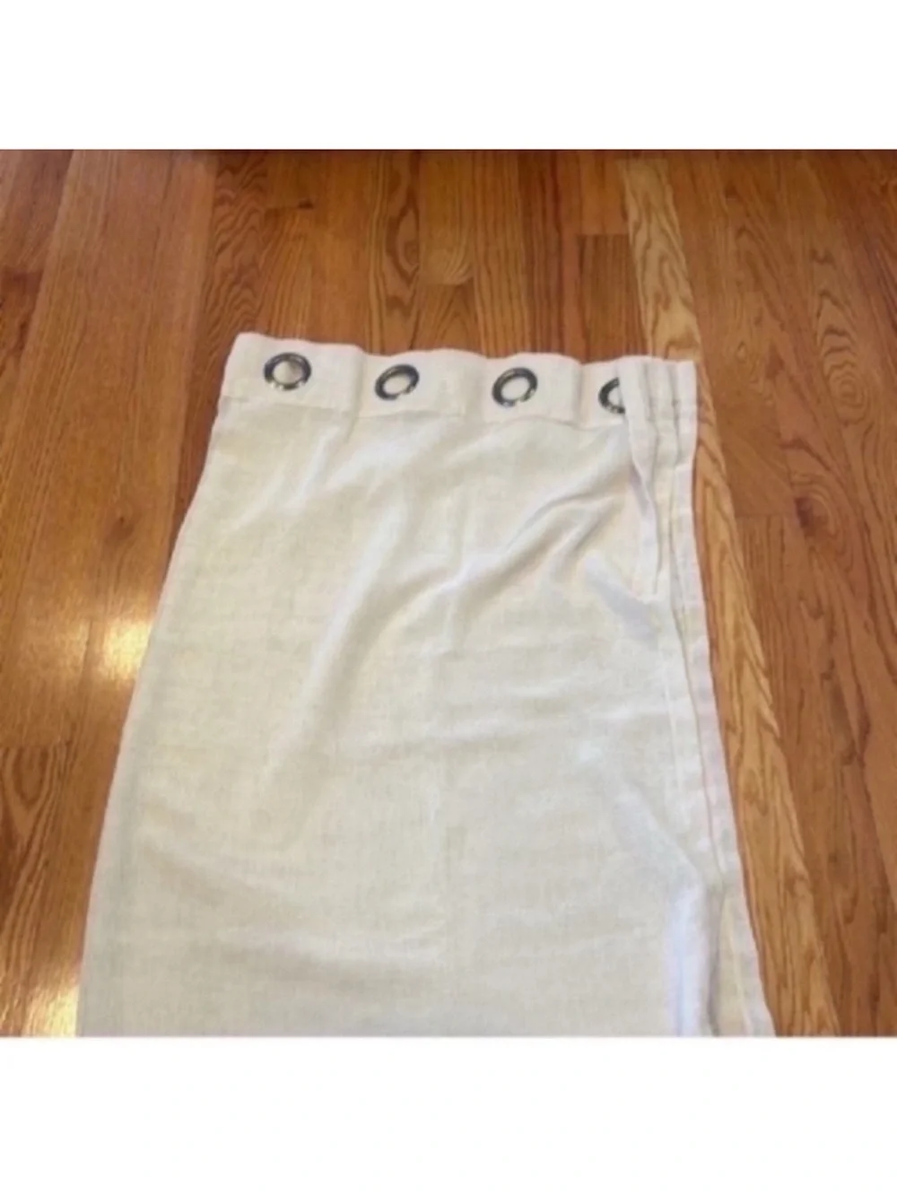 Set of 2 JC Penney Textured Sheer Grommet Top Single Curtain Panels